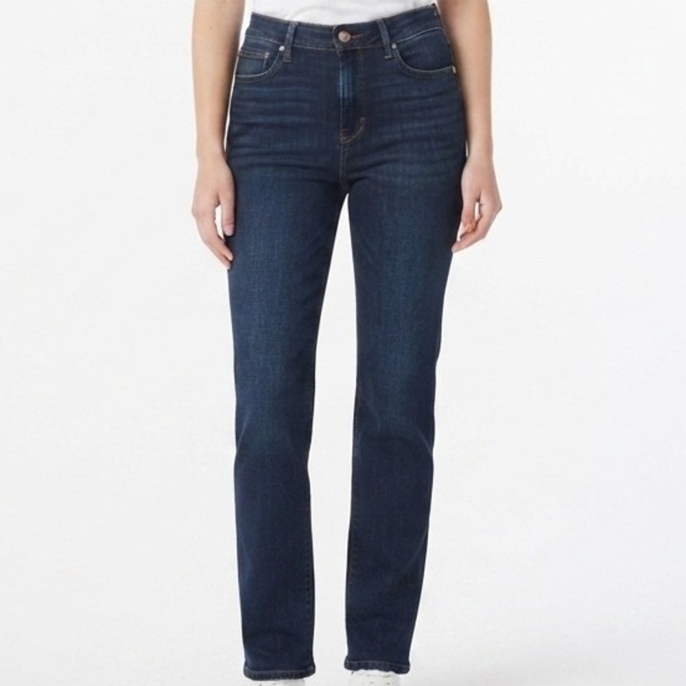 Judy Blue Straight Fit Jeans Womens 9/29 Long Dark Wash Stretch Denim Pants